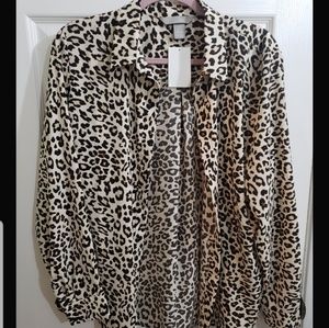 Cheetah blouse.
